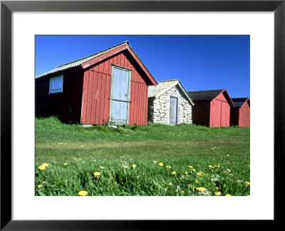 Huts Used By Fishermen, Sweden by Berndt Fischer Pricing Limited Edition Print image
