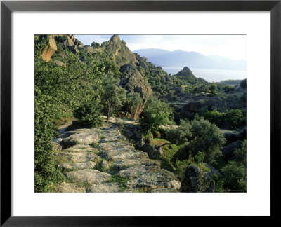 Antique Road In The Latmos Mountains And Lake Bafa, Western Turkey by Berndt Fischer Pricing Limited Edition Print image