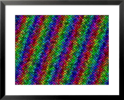 Multi-Coloured And Three-Dimentional Striped Fractal Design by Albert Klein Pricing Limited Edition Print image