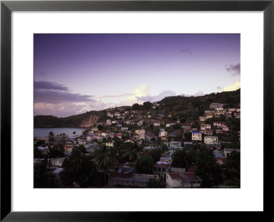 Town View At Sunset, Canaries, St. Lucia by Walter Bibikow Pricing Limited Edition Print image