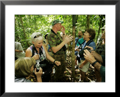 Rainforest Naturalist Teaching Tourists About The Rainforest, Costa Rica by Roy Toft Pricing Limited Edition Print image