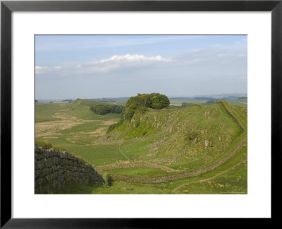Cuddy Crags To East Near Housesteads Fort, Hadrian's Wall, Unesco World Heritage Site, England by James Emmerson Pricing Limited Edition Print image
