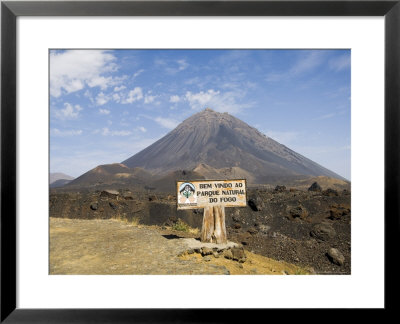 The Volcano Of Pico De Fogo In The Background, Fogo (Fire), Cape Verde Islands, Africa by R H Productions Pricing Limited Edition Print image