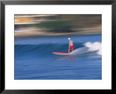 Surfer Rides Waves In The Pacific Ocean, Sayulita, Nayarit, Mexico by John & Lisa Merrill Pricing Limited Edition Print image