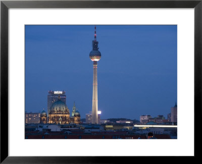 Fernsehturm, Television Tower, Telespargel, Evening, Berlin, Germany, Europe by Martin Child Pricing Limited Edition Print image