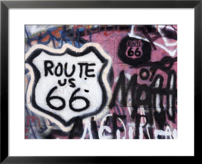 Graffiti Covered Gas Station, Route 66, Amboy, California, United States Of America, North America by Richard Cummins Pricing Limited Edition Print image
