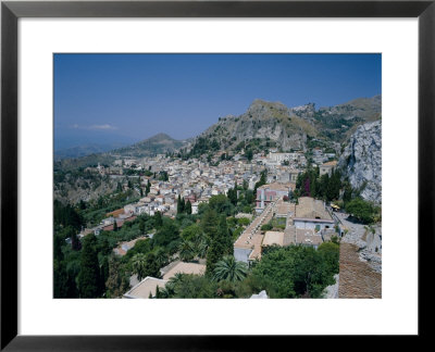 View From The Greek-Roman Theatre, Taormina, Sicily, Italy, Europe by Gavin Hellier Pricing Limited Edition Print image