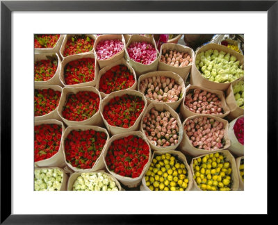 Flowers For Sale, Street Market, Bangkok, Thailand by John Miller Pricing Limited Edition Print image