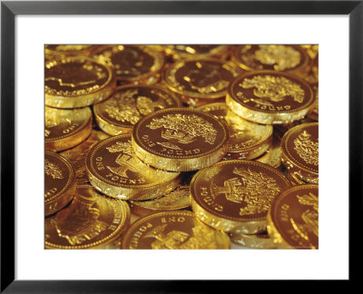 Uk Currency, Pound Coins by Fraser Hall Pricing Limited Edition Print image