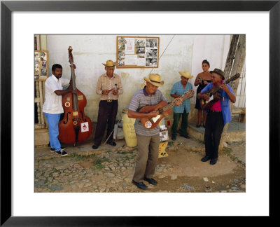 Old Street Musicians, Trinidad, Cuba, Caribbean, Central America by Bruno Morandi Pricing Limited Edition Print image