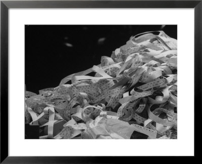 Photo Of A Stack Of Ticker Tape Covering As The Result Of The Selling Climax At The Stock Exchange by Arthur Schatz Pricing Limited Edition Print image