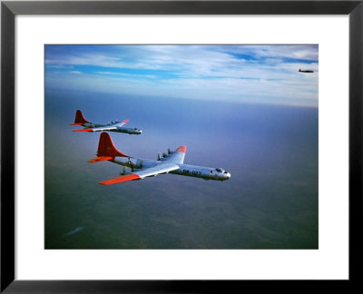 Intercontinental B-36 Bomber Flying Over Texas Flatlands by Loomis Dean Pricing Limited Edition Print image