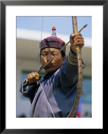 Archer At The Naadam Festival, Ulaan Baatar (Ulan Bator), Mongolia, Asia by Bruno Morandi Pricing Limited Edition Print image