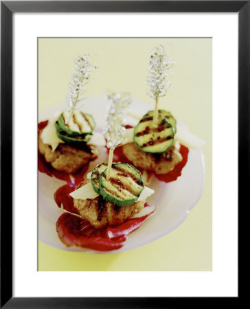 Barbecued Mince And Courgette Kebabs by Alexander Van Berge Pricing Limited Edition Print image