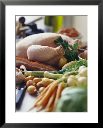 Chicken With Bacon And Vegetables by Debi Treloar Pricing Limited Edition Print image