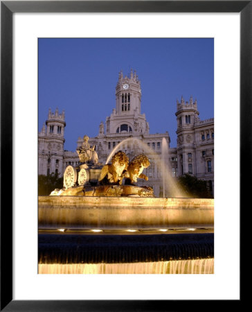 La Cibeles Fountain, Plaza De La Cibeles, Madrid, Spain by Alan Copson Pricing Limited Edition Print image