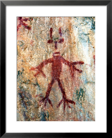 Ancient Sacred Mayan Paintings At Metzabok, Selva Lacandona, Metzabok, Chiapas, Mexico by Russell Gordon Pricing Limited Edition Print image