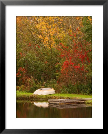 Boat At Pond In Rural New England, Maine, Usa by Joanne Wells Pricing Limited Edition Print image