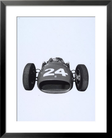 Frontal View Of A Ferrari Racing Car With Number 24 by A. Villani Pricing Limited Edition Print image