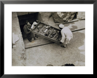 Tray Of Chariot Parts Being Removed From The Tomb Of Tutankhamun, Valley Of The Kings, 1922 by Harry Burton Pricing Limited Edition Print image