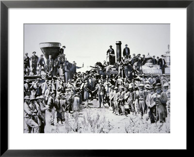 The Golden Spike Ceremony, 10Th May 1869 by Charles Roscoe Savage Pricing Limited Edition Print image