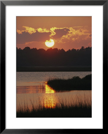 Sunset Along The Intercoastal Waterway by Raymond Gehman Pricing Limited Edition Print image
