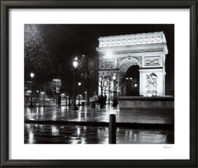 Night - La Tour Arc De Triomphe by Toby Vandenack Pricing Limited Edition Print image