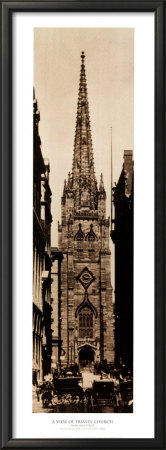 Wall Street Showing Trinity Church by J. Johnson Pricing Limited Edition Print image