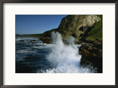 Waves Pound The Rocky Coast Of South Africa by Kenneth Garrett Pricing Limited Edition Print image