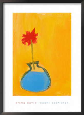 Single Red Flower by Emma Davis Pricing Limited Edition Print image