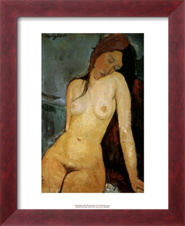 Seated Nude, Ca. 1917 by Amedeo Modigliani Pricing Limited Edition Print image