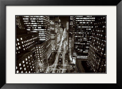 Park Avenue At Night, Nyc by Henri Silberman Pricing Limited Edition Print image