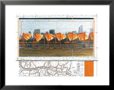 The Gates Project For Central Park, X, New York City by Christo Pricing Limited Edition Print image