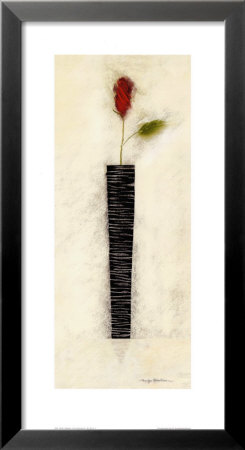 Black And White Ii/ Rose-Single Ii by Marilyn Robertson Pricing Limited Edition Print image