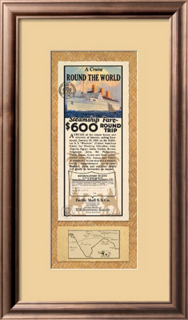 Vintage Travel Ad I by Mary Elizabeth Pricing Limited Edition Print image