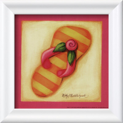 Pink Flip Flop I by Kathy Middlebrook Pricing Limited Edition Print image