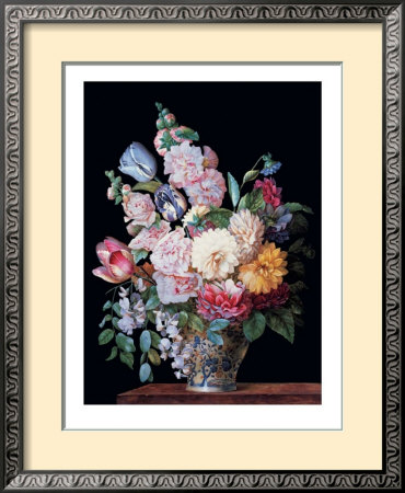 A Vase Of  Summer Flowers by Alexandre-Francois Desportes Pricing Limited Edition Print image