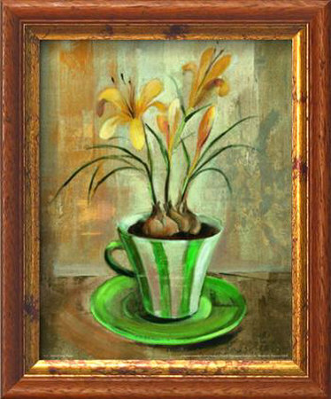 Yellow Crocus Teacup by Silvia Vassileva Pricing Limited Edition Print image