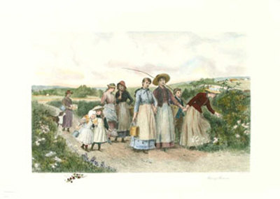 Berry Pickers by Jennie Augusta Brownscombe Pricing Limited Edition Print image