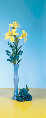 Blue Vase And Florals by Laroc Pricing Limited Edition Print image