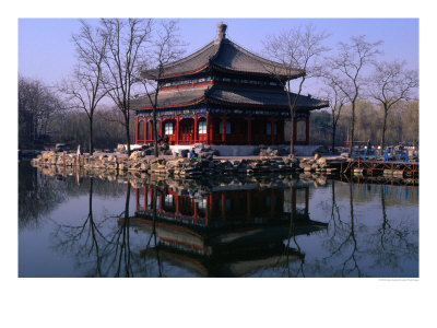 Old Summer Palace, Surrounding Gardens And Lake Bejing, China by Glenn Beanland Pricing Limited Edition Print image