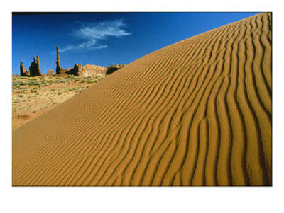 Sand Dune And Standstone Formations, Monument Valley, Utah by Skip Brown Pricing Limited Edition Print image