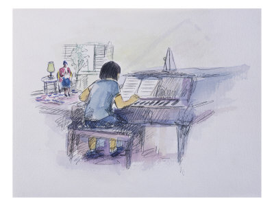 The Piano Lesson by Diana Ong Pricing Limited Edition Print image