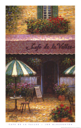 Cafe De La Vallee by Jon Mcnaughton Pricing Limited Edition Print image