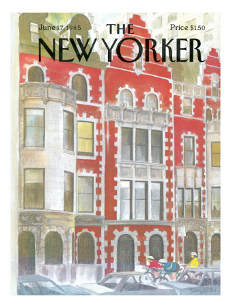 The New Yorker Cover - June 17, 1985 by Charles Saxon Pricing Limited Edition Print image