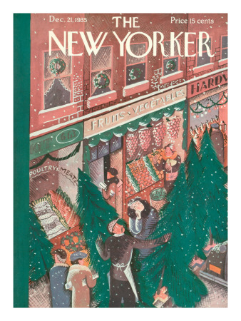 The New Yorker Cover - December 21, 1935 by Ilonka Karasz Pricing Limited Edition Print image