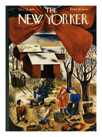 The New Yorker Cover - December 13, 1941 by Ilonka Karasz Pricing Limited Edition Print image