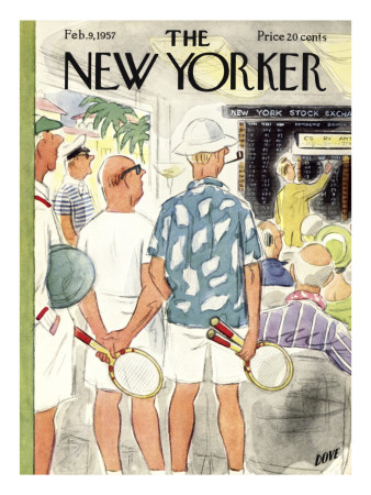 The New Yorker Cover - February 9, 1957 by Leonard Dove Pricing Limited Edition Print image