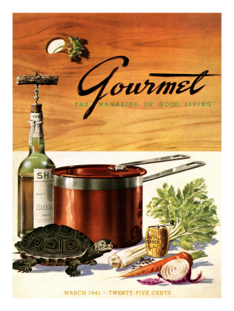 Gourmet Cover - March 1941 by Henry Stahlhut Pricing Limited Edition Print image