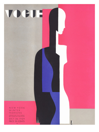Vogue Cover - October 1929 by Eduardo Garcia Benito Pricing Limited Edition Print image